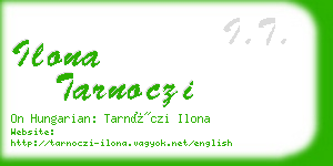 ilona tarnoczi business card